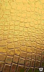 Фото Декоративный пластик SIBU Croconova Oro 2,1x1000x2612мм с клеем