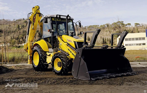 Фото Экскаватор погрузчик New Holland B90B.