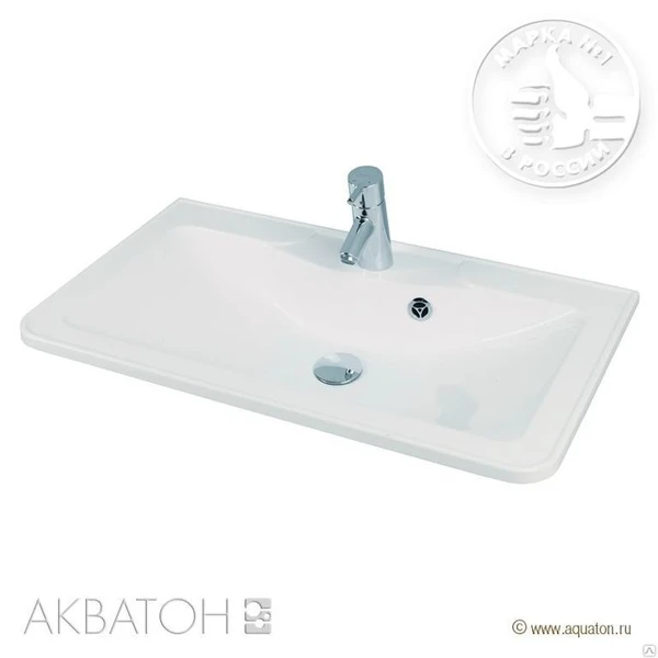 Фото Раковина Сиена 750 белая Акватон 1A704131SN010 Aquaton