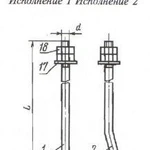фото Болт анкерный фундаментный тип 1