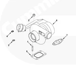 фото Гайка шпильки крепления турбокомпрессора Cummins 3818824