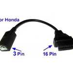 фото Диагностический переходник HONDA 3 pin — OBD2 16pin