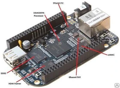 Фото BeagleBone Black, Одноплатный компьютер на основе ARM Cortex-A8 процессора