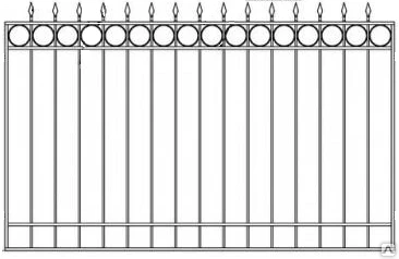 Фото Забор металлический сварной