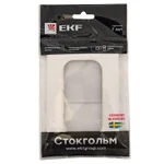 Фото №4 Рамка для розетки 2-м Стокгольм бел. PROxima EKF EYM-G-304-10