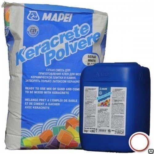 Фото Клей двухкомпонентный Keracrete MAPEI latex, 25 кг (компонент А)