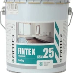 фото Краска Fintex КСМ 25, для стен и потолков, моющаяся, полуматовая, База А, 2,7л