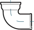 фото Колено чугунное К-100, ГОСТ 6942-98 внутр. канализация, шт