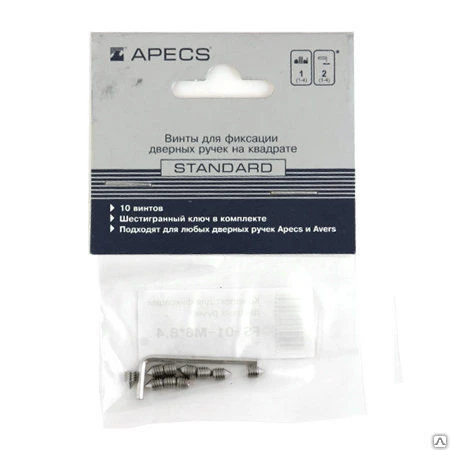 Фото Комплект для фиксации дверных ручек Apecs FS-01-M6*8,4