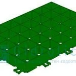 фото Газонная решетка Gidrolica Eco Super РГ-60.40.6,4 - пластиковая зеленая