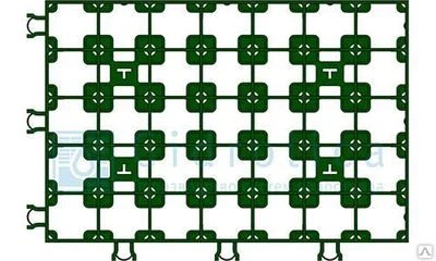 Фото Газонная решетка серии Super РГ-60.40.6,4 пластиковая зеленая