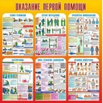 фото Стенд для кабинета НВП "ОКАЗАНИЕ ПЕРВОЙ ПОМОЩИ".