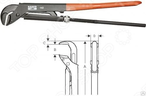 Фото Ключ газовый BAHCO Bahco