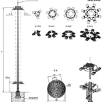 фото Мачта освещения МГФ-16-М (250) -III-6-ц