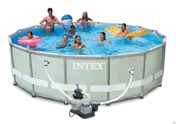 Фото Каркасный бассейн Intex Ultra Frame Pool 488x122см 28324