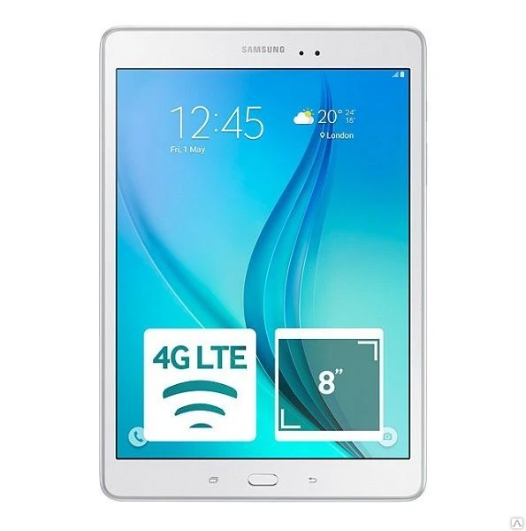 Фото Планшет 8.0" Samsung Galaxy Tab A SM-T355, 16Gb, LTE, Android, white