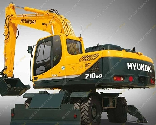 Фото Аренда колесного экскаватора Hyundai R210W-9S, Казань