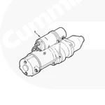 фото Стартер двигателя Cummins 4-6 BT 24V, 4,5kW 4988348