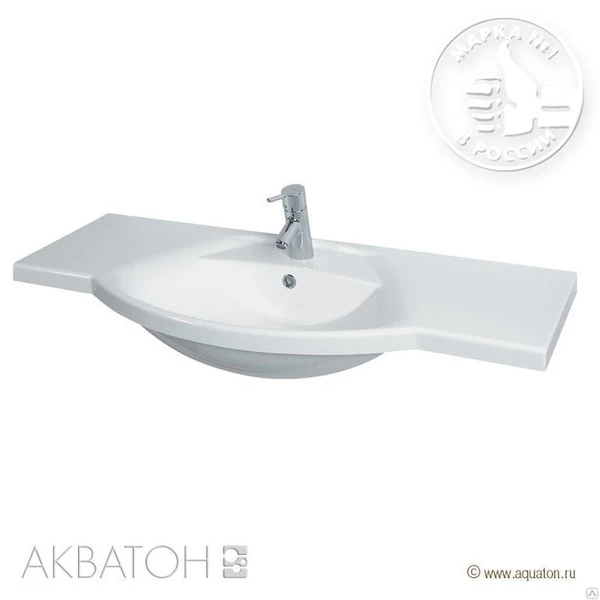 Фото Раковина Лацио 110 см белая Акватон 1A701931LC010 Aquaton