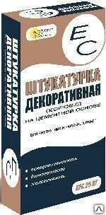 Фото ЕС - ШТУКАТУРКА ДЕКОРАТИВНАЯ (короед) на основе белого цемента, 25кг