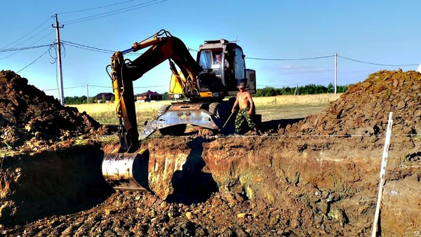 Фото Фундамент с опалубкой