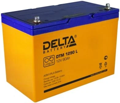 Фото Аккумуляторная батарея DELTA DTM 1290L (90Ач, 12В)