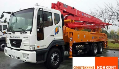 Фото Арендовать бетононасос Hino и Deawoo DMC37XR