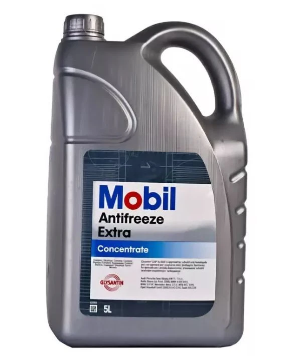 Фото Антифриз Mobil Antifreeze Extra (5л), сине-зелёный, концентрат, 151158R