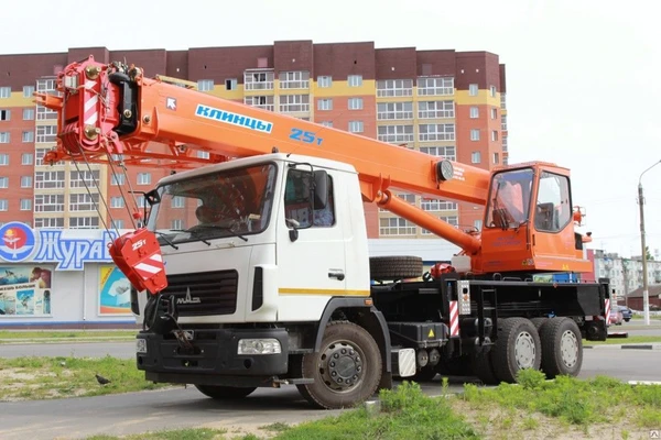 Фото КС 55713-6К-2 автокран с гуськом 25т.(МАЗ-6312) Евро-4