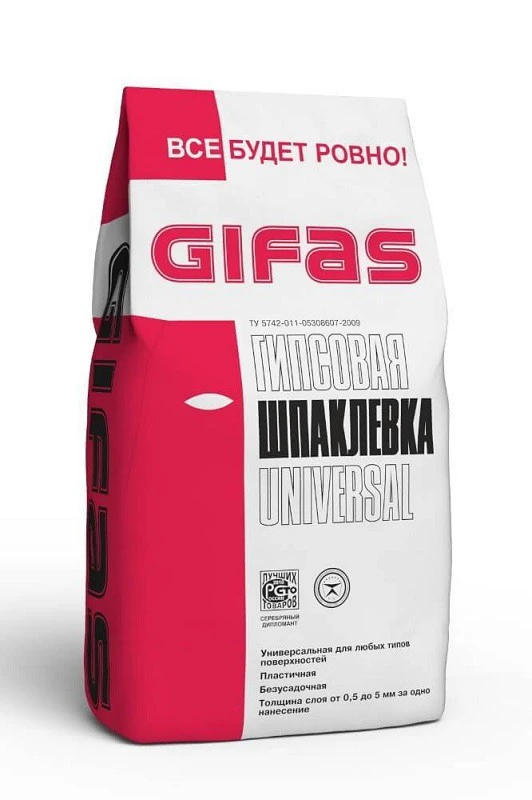 Фото Шпаклевка Universal, 4кг Gifas