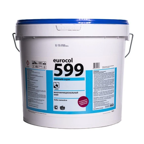 Фото Клей Forbo Eurocol 599 Eurosafe Super многофункциональный дисперсионный, 20кг