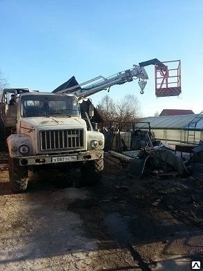 Фото Буровые работы. Автовышка на базе вездехода