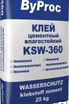 фото Клей гидроизоляционный цементный влагостойкий KSW-360 25 кг ByProc (Бипрок)