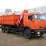 фото САМОСВАЛ КАМАЗ 65115-19 с КМУ FASSI F155A.0.22 (кузов 45143)
в