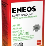 фото Масло моторное ENEOS Super Gasoline 5W30 4 л. 100 % Sint