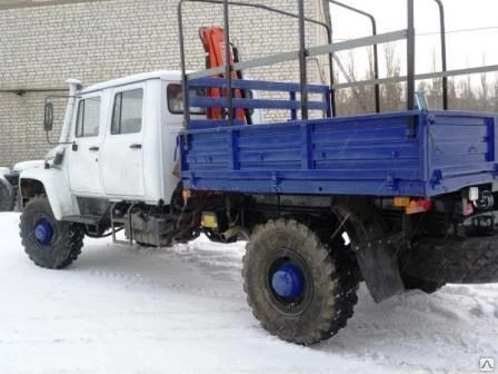 Фото Бортовой автомобиль ГАЗ-33081 "Егерь-2" с манипулятором FASSI F50A.22