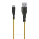 фото Кабель Smartbuy USB - micro USB, "карбон", экстрапрочный, 1.0 м, до 2А, желтый (iK-10n-2 yellow)