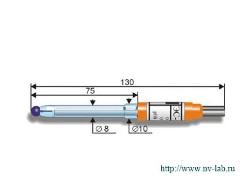 Фото pH-электрод ЭС-10607/4 (стеклянный)