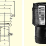 фото Переход ПНД электросварной ПЭ 100 / 80 SDR 11 / 17 Ду 125х90 мм
