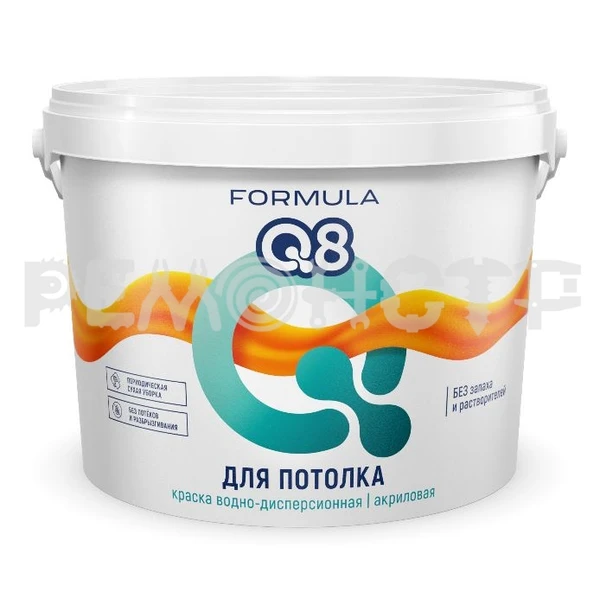 Фото Краска вд пот 13,0кг ВД-АК белоснежная FORMULA Q8 (1/48) П