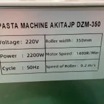 Фото №5 Электрическая лапшерезка - тестораскатка AKITAJP pasta machine DZM - 350 тестораскаточная паста машина с нарезкой лапши, профессиональная в Москве