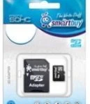 фото Карта памяти MicroSDHC 16 Gb Smart Buy class 10 + SD-адаптер