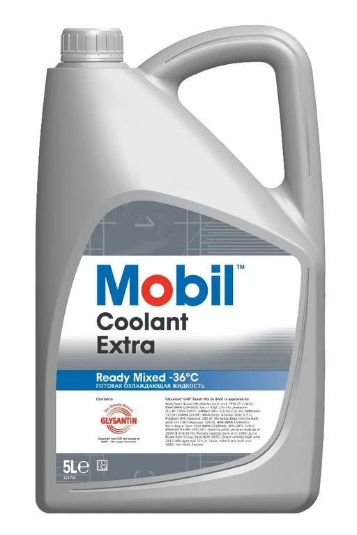 Фото Антифриз Mobil Antifreeze Coolant Extra -36С, готовый синий 5л. 730913R