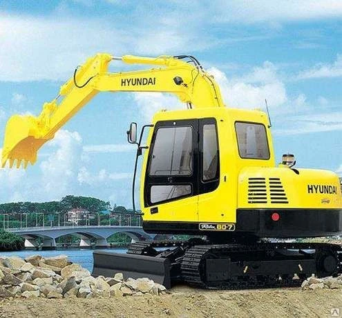 Фото Экскаватор гусеничный мини HYUNDAI R80-7