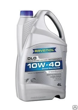 Фото Моторное масло полусинтетическое для диз. двиг. Ravenol DLO 10w40 B3/B4 4л