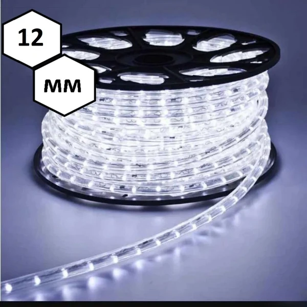 Фото Дюралайт LED-2W-12mm-Clear (белый) 100м.