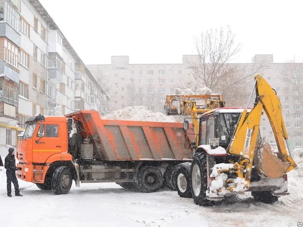 Фото Вывоз снега с погрузкой и утилизацией