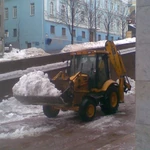 фото Убираем снег Самосвалом 15м3