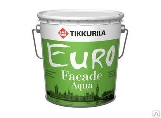 Фото Краска TIKKURILA EURO FACADE AQUA MIRA фасадная 2,7л