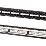 фото Патч-панель 19дюйм 1U RJ45 кат.5e 48 портов Dual IDC PPHD-19-48-8P8C-C5e-110D высокой плотности Hyperline 32809